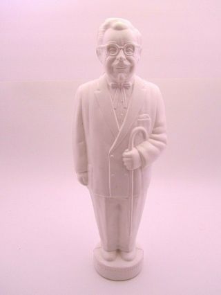 Rare Colonel Col Sanders Kfc 12.  5 " Plastic Coin Bank All White Canadian Made