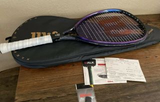 Wilson Sledge Hammer 3.  8 110 Os Tennis Racquet 4 3/8 W Bag Rare Demo