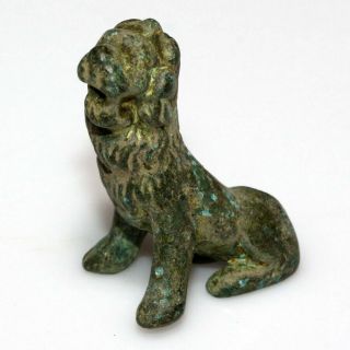 Museum Quality Roman Imperial Bronze Lion Statue Ornament Circa 100 - 300 Ad