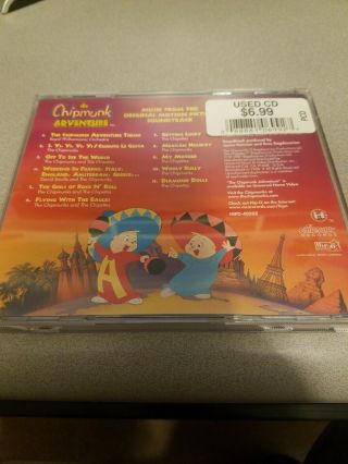 The Chipmunk Adventure Movie Soundtrack Cd 1987 Alvin And The Chipmunks Rare 2
