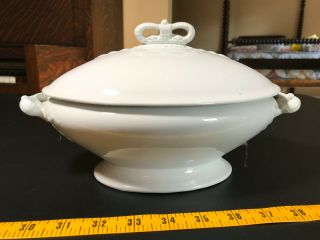 11 " L X 6.  5 " W X 6 " H J & G Meakin Covered Oval Vegetable Dish Ironstone England