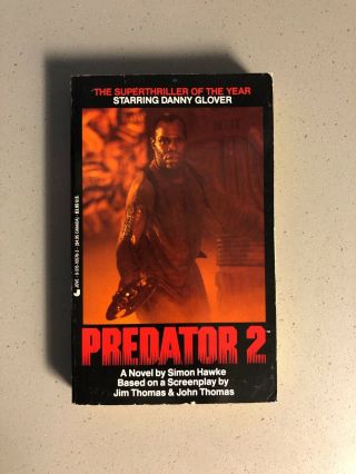 Predator 2 Simon Hawke Movie Tie - In Novelization Book Pb Jove 1st Print Rare
