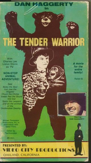 Tender Warrior Dan Haggerty Wholesome Swamp Fun Video City Productions Vhs Rare