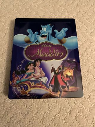 Aladdin (1992 Animated Film) Very Rare Zavvi Uk Blu - Ray Steelbook - Region -