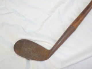 Antique Hickory Shafted Lillywhite Frowd 1923 Mashie Niblick Iron Golf Club 6