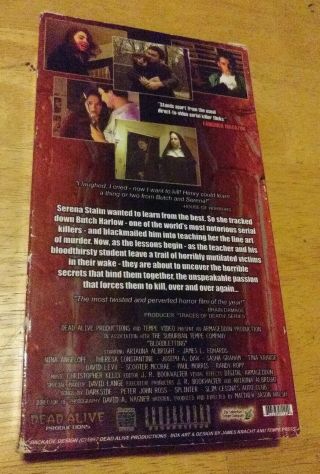 Bloodletting Vhs Rare Sov Horror Gore Dead Alive productions Tempe jr bookwalter 2