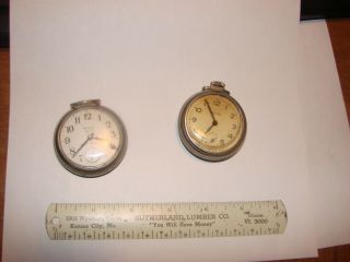 Vintage Pocket Watches Westclox " Scottie " And Bull 