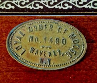 Loyal Order Of Moose No.  1480,  Waverly Ny,  Rare Good For 10 Cent In Trade Coin