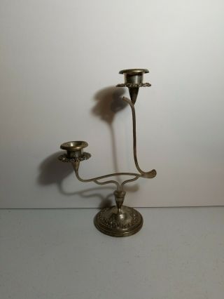 Antique 800 Silver Candleholder Dutch German Weighted 250 Grams
