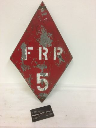 Vintage Forestry Frp / Fire Point - Metal Sign