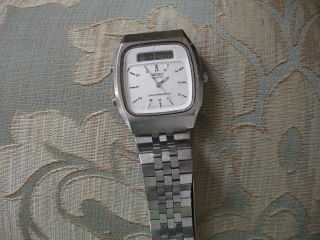 Vintage Gents Seiko Quartz Alarm Chronograph Wristwatch H556 - 507l T