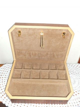 Rare Agresti Briarwood Burled Luxury Jewelry Box Made In Italy
