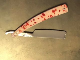 Wade And Butcher 6/8 Straight Razor W/ Custom Dexter Inspired Scales.  Rare 1/2