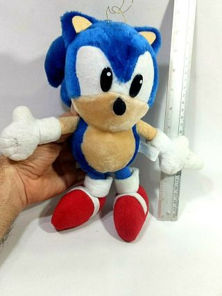Rare Sonic The Hedgehog 1995 Suction Cup Missing Plush Doll Sega Prize Japan