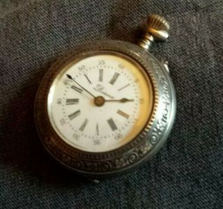 Haunted Antique Pocket Watch with.  800 Silver Case Swiss from Dybbuk Box Opening 3