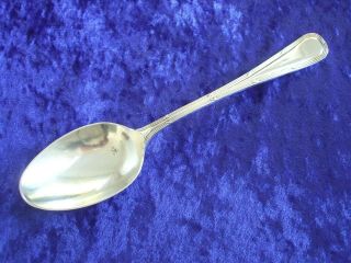 Vintage Silver Plated Ribbon And Reed Pattern Serving Spoon Made By Gladwin Ltd