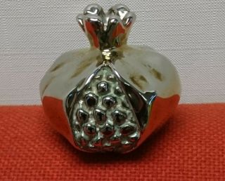 Lovely Sterling Silver 925 Pomegranate Paperweight Presse Papiers Perfect