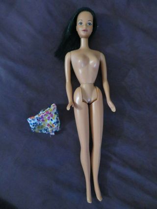 Vintage Mod Superstar 1975 Mattel Hawaiian Barbie Steffie Face Black Hair Nr