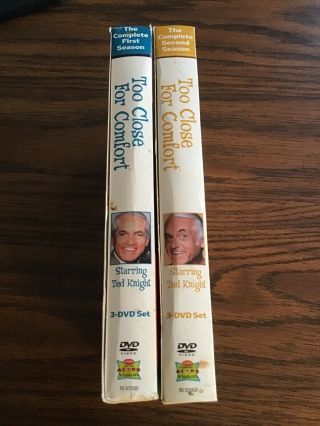 Too Close For Comfort Dvd Season 1 And Season 2 Rare Oop Ted Knight 3