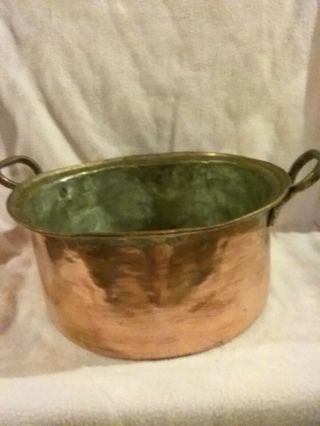 Primitive Copper Pot Hand Forged Antique/vintage