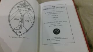 The Chalice of Ecstasy Parzival Frater Achad Occult Magic Wicca RARE 3
