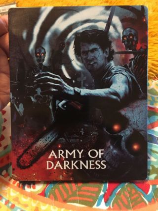 Army Of Darkness 3 - Disc Blu - Ray Steelbook Scream Factory Exclusive Oop Rare