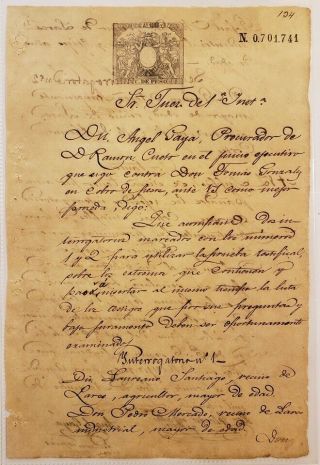 Antique Spanish Colonial Document / Mayaguez / Aguadilla Puerto Rico / 1886