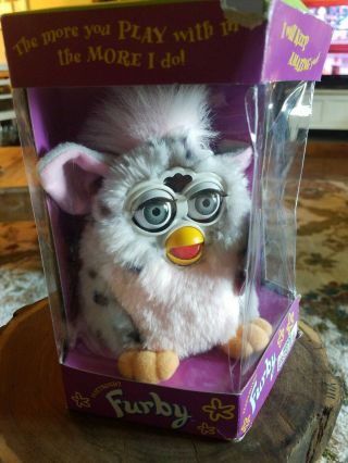 Furby 1998 Rare Tiger Electronic 70 - 800 Pink Belly Leopard Stripes