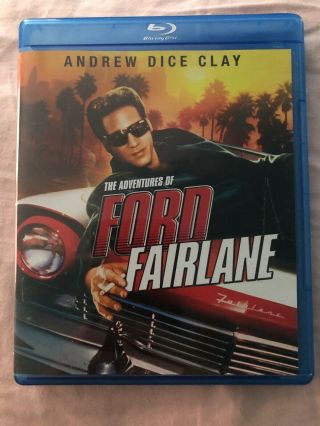 The Adventures Of Ford Fairlane (blu - Ray) Andrew Dice Clay,  Vince Neil,  Rare/oop