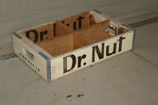 Rare Dr.  Nut Soda Pop Jennings La Wood Soda Bottle Crate Sign Dr Pepper Texas