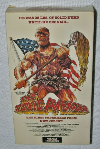 The Toxic Avenger 1984 Rare Vhs Cult Classic Video Treasures 1990 Monster Spoof