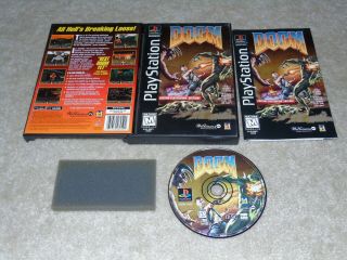 Sony Playstation Ps1 Doom Long Box Version Complete Rare