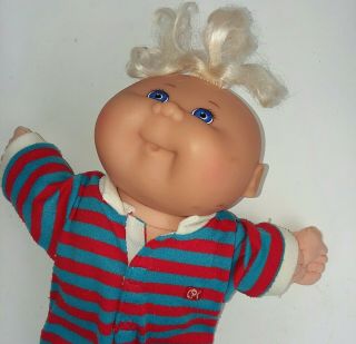 Cabbage Patch Baby Doll Vintage 1985 Blue Eyes (see Pictures)