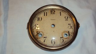 Antique Ansonia Mantle Clock Dial Glass Bezel Door Parts Repair
