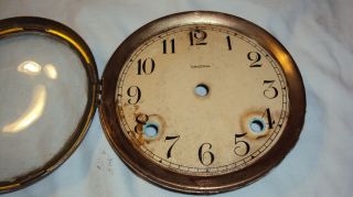 Antique Ansonia mantle clock dial glass bezel door parts repair 3