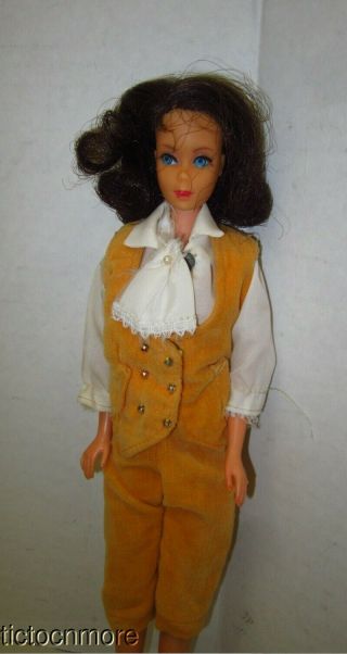 Vintage Barbie Marlo Flip Doll No 1160 Brunnette Bend Leg Mod Era
