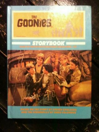 Rare Oop 80s Spielberg Movie The Goonies Hc Book Picture Storybook