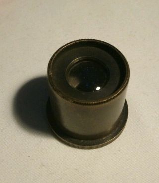 Antique Brass Microscope Lens