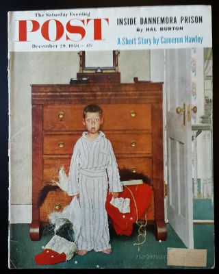Rare: The Saturday Evening Post - December 29,  1956 With Norman Rockwell