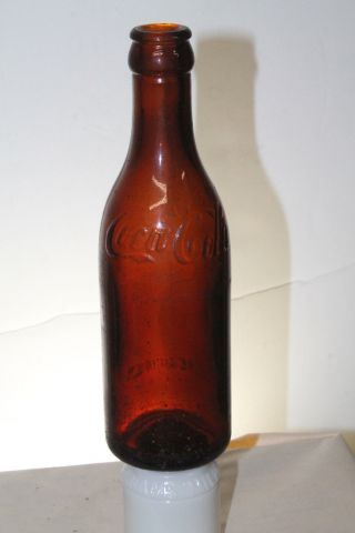 Baltimore Md Amber Coca Cola Straight Side Bottle Rare Variation