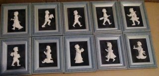10 Royal Hampshire Finest English Porcelain Hand Made Miniatures By Susan Norton