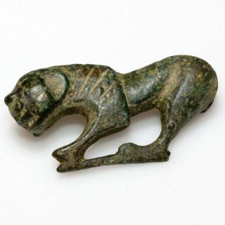 Scarce - Roman Bronze Animal Zoomorphic Fibula Brooch Circa 200 - 300 Ad