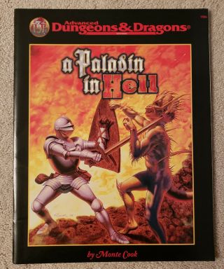 Ad&d 2nd Edition Dungeons Dragons A Paladin In Hell (very Rare And Exc, )
