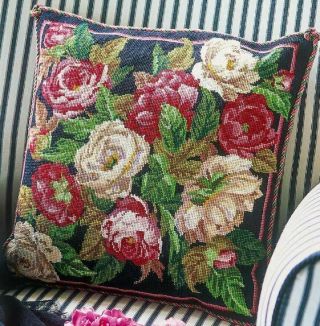 Ehrman Mountain Roses By Nicole Richards Needlepoint Tapestry Kit Retired Rare