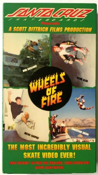 Wheels Of Fire Vhs Video Tape Santa Cruz Skateboards Rare 1987 Skateboarding