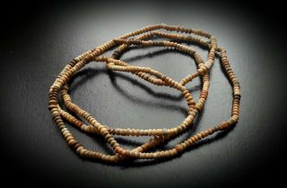 Ancient Egyptian Coptic Tubular Bead Necklace - Earthen Colours 3rd - 5th A.  D.