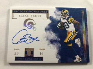 Isaac Bruce Auto Only 10 Exist In The World 1 Of 10 Rare Sb Xxivi Autograph