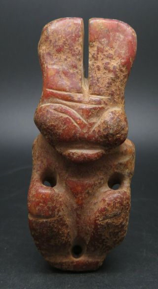 Antique Mongolian Carved Stone Figure Statue,  Idol God Anlien