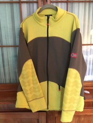 Rare Imported 100 Wool Dale Of Norway Track Jacket Xl