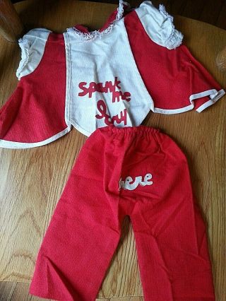 Rare " Spank Me I Cry " Vintage Doll Outfit Pants Top Horsman 1960s Rare 20 "